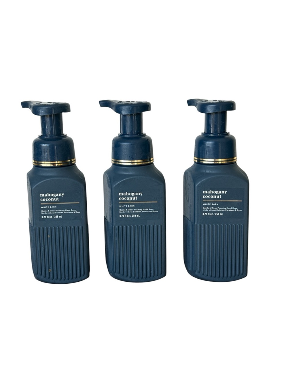 Bath & Body Works Mahogany Coconut Foaming Hand Soap w/Essential oils x3